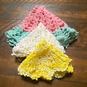 Vintage Assorted Doilies Multicolor